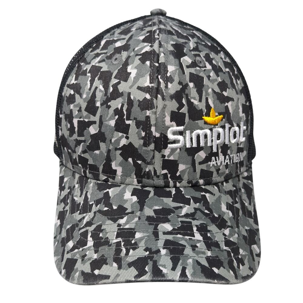 Simplot Aviation Snapback Trucker Hat Multi One S… - image 1